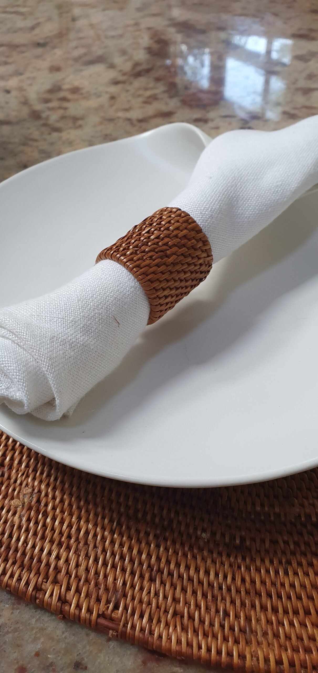 Individual Rattan Napkin Ring