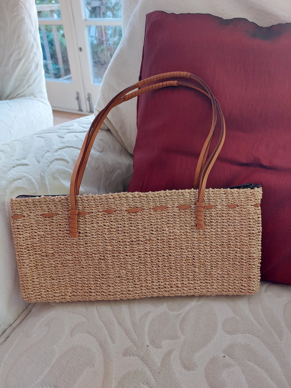 Wallet Bag Agel with Leather Handle