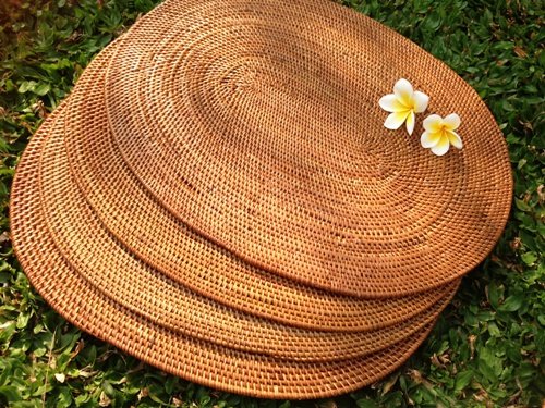 Gifts Set of 4 Rattan Placemats with Presentation Box