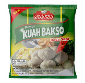 Flavored Meatball Broth Base Seasoning (Kuah Bakso Rasa Sapi) ( 720pcs x 8g)